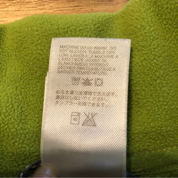 The North Face TKA100 Green Quarter Zip Mock Neck Fleece Pullover Size S/P - Picture 9 of 10